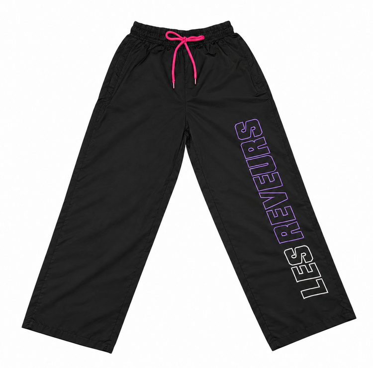 Les Reveurs Nylon Track Pants - Black